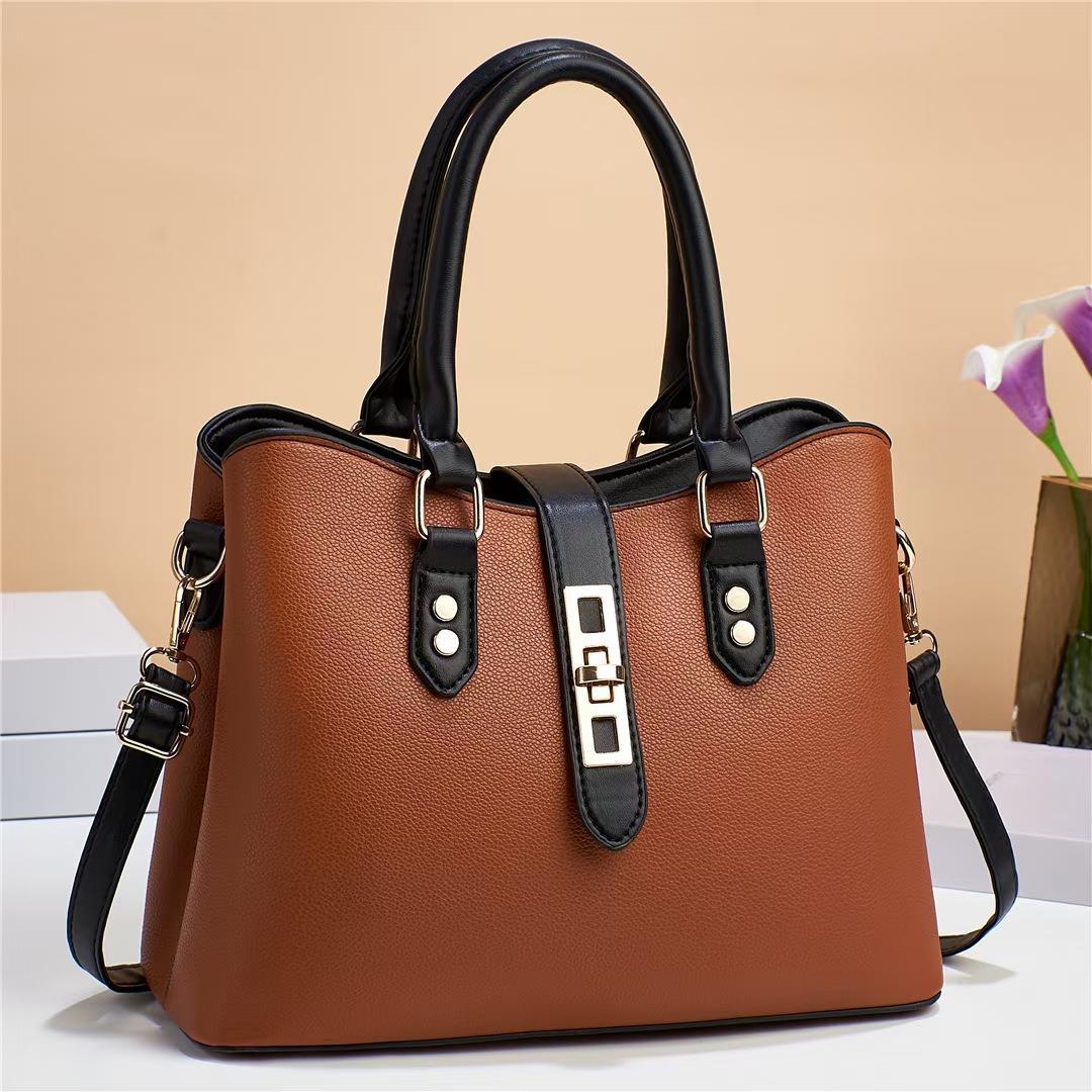 Bolso de madre portátil estampado al por mayor Pu Lychee